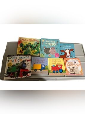 Assorted Kids Board Books Set - Colorful Toddler Reading Collection - Lot of 7